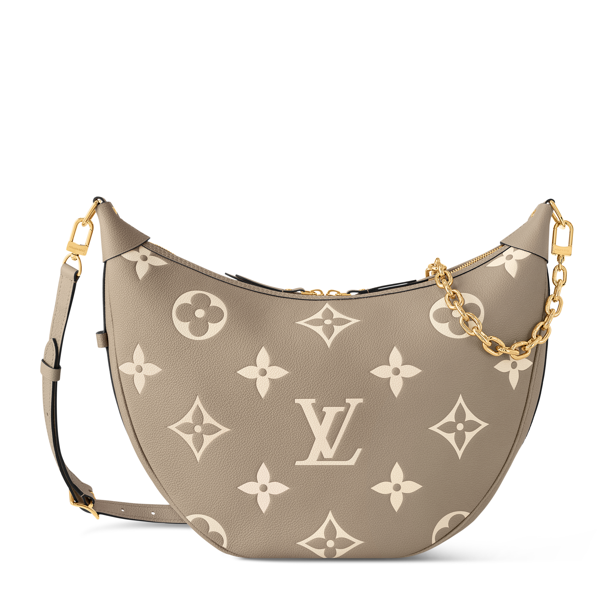 Bolsa Hobo Loop Couro Monogram Empreinte Bicolor - Bolsas | LOUIS